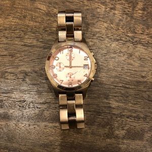 Marc by Marc Jacobs chronos watch in rose gold